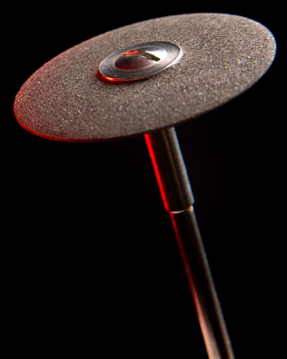 Полир для грубой обработки керамики   в форме линзы 25х1-2х1,6 мм